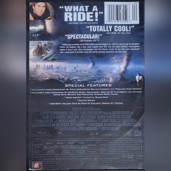 The Day After Tomorrow DVD Full Screen EUC movie Host Pick - Picture 2 of 2